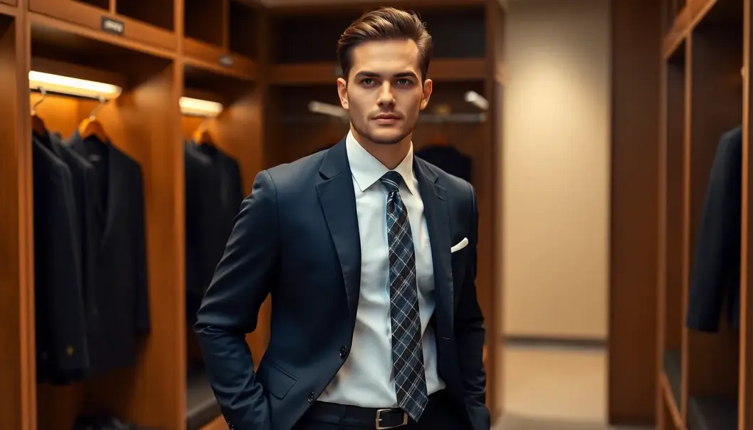 Morning rituals of a soccer star blending style with functionality.